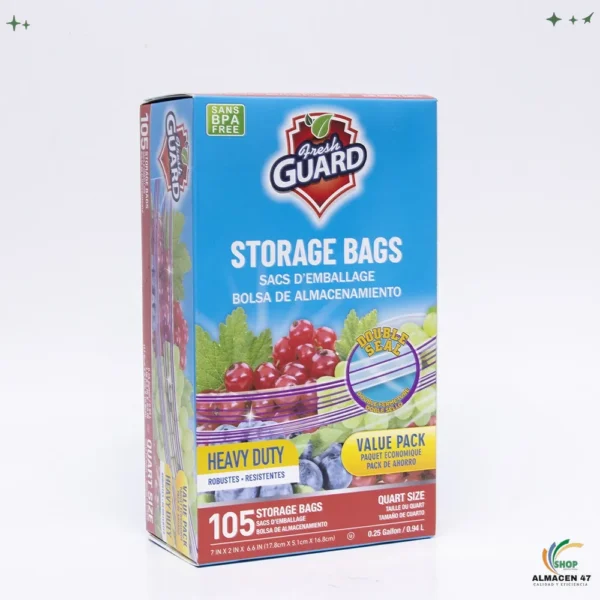 Bolsas Resellables Fresh Guard (17.8 x 16.8 cm)