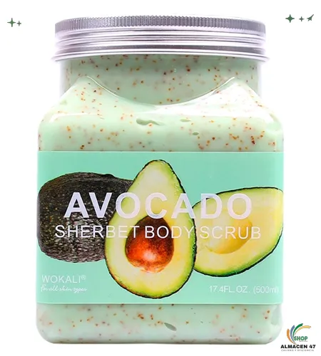 Exfoliante Corporal Wokali Aguacate (500ml)