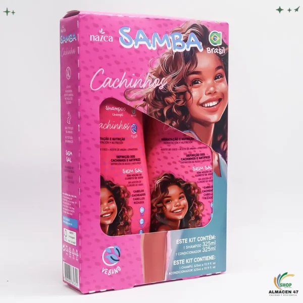 Set Capilar Samba Kids Cachinhos (2 piezas de 325ml)
