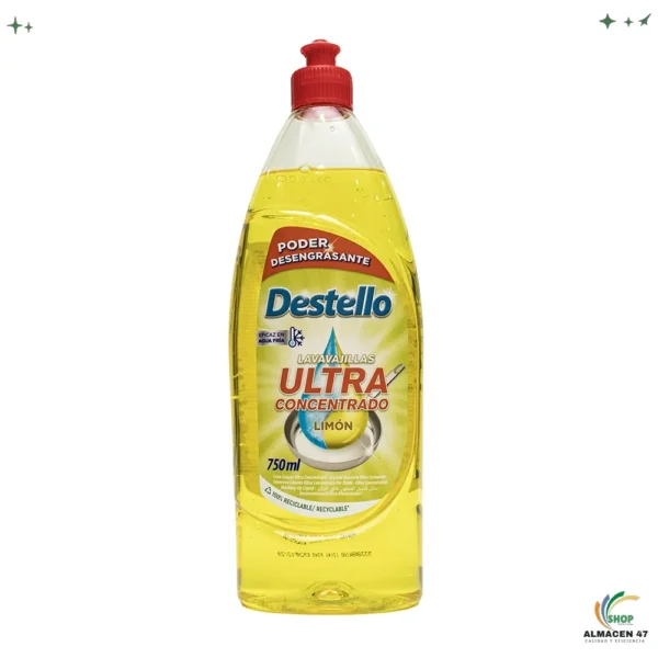 Lavaplatos Destello 750ml Limón