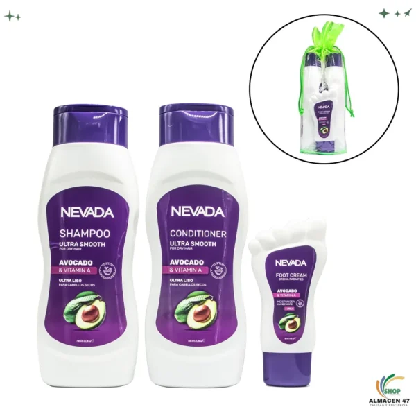 Set Capilar Nevada Aguacate 750ml 3pza