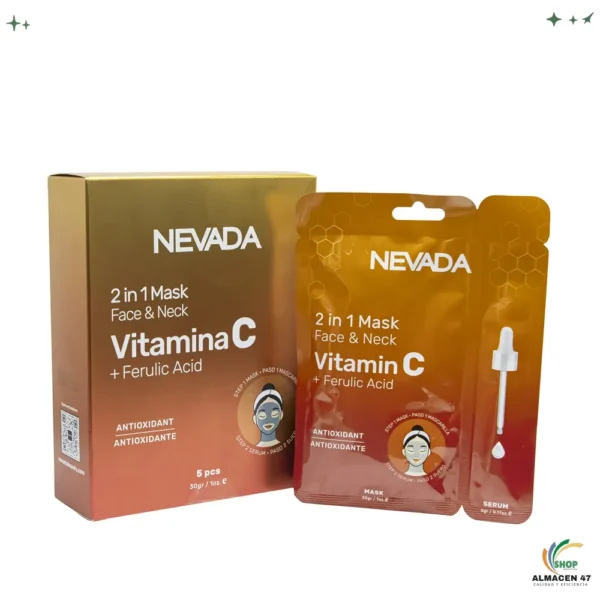 Mascarilla Facial Nevada Vitamina C + Ácido Ferúlico (DL5)