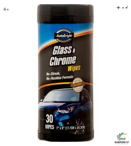 Wipes AutoBright Glass & Chrome (30 piezas)