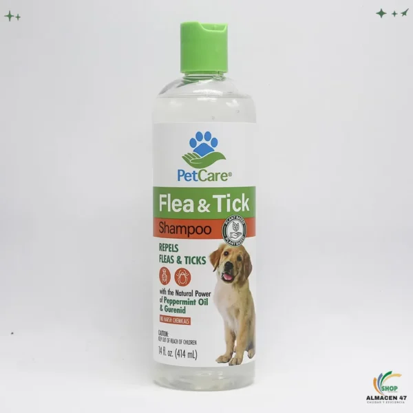 Champú PetCare Pulgas y Garrapatas para Perro (414ml)