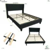 Cama Full Gris Oscuro 262