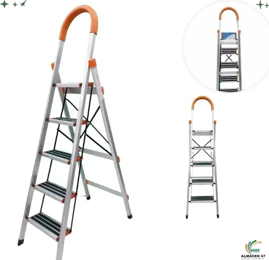 Escalera Domestica Aluminio Peldaños 5