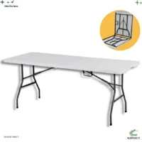 Mesa 6 pulgadas Plegable Plastico Blanco ESP 3.3cm 7