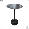 Mesa de Bar Marmol 60cm Negra Base Negra 296