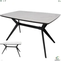 Mesa de Comedor con Marmol Blanco 239