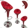 Silla de Bar Roja Base Cromada 279