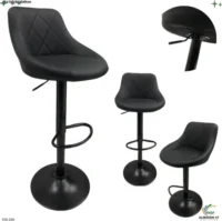 Silla de Bar Negra Base Negra 266
