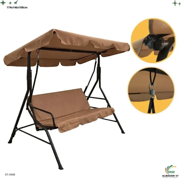 Silla Columpio Crema 3468