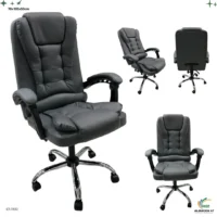 Silla de Oficina Cuerina Gris 3502