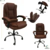Silla de Oficina Cuerina Kaky Oscuro 3413