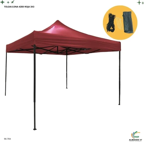 Toldo/lona Roja 420d