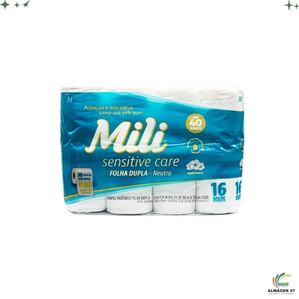 Mili Papel Higiénico Neutro 16pza 30M