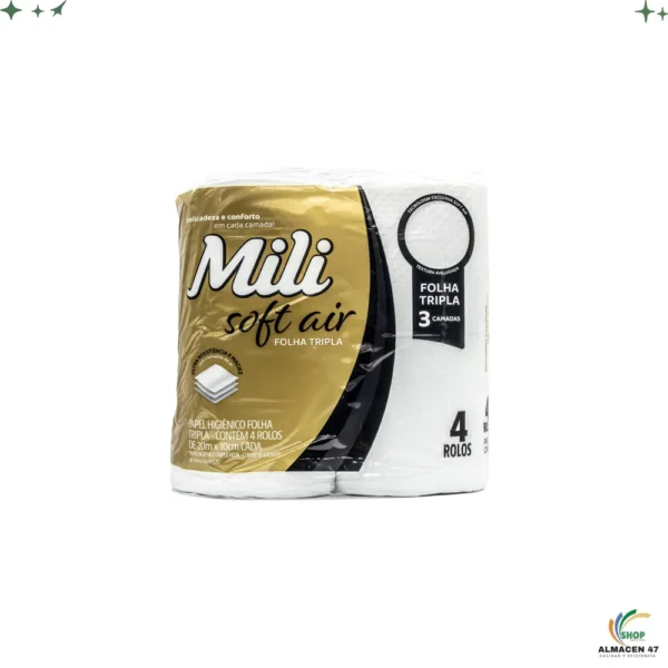 Mili Papel Higienico Triple Hoja 4pza 20M
